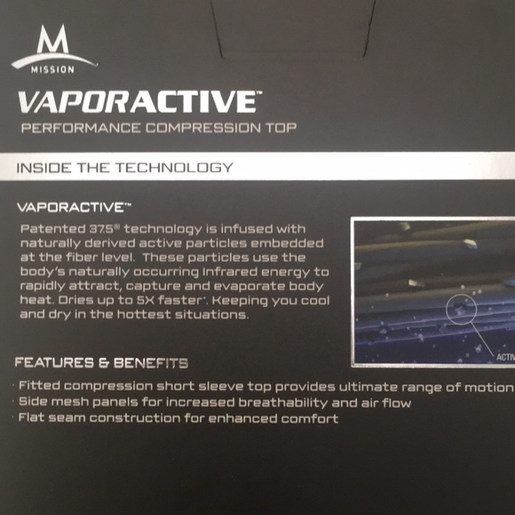 Mission Vaporactive Performance Compression Top - Picture 3 of 3